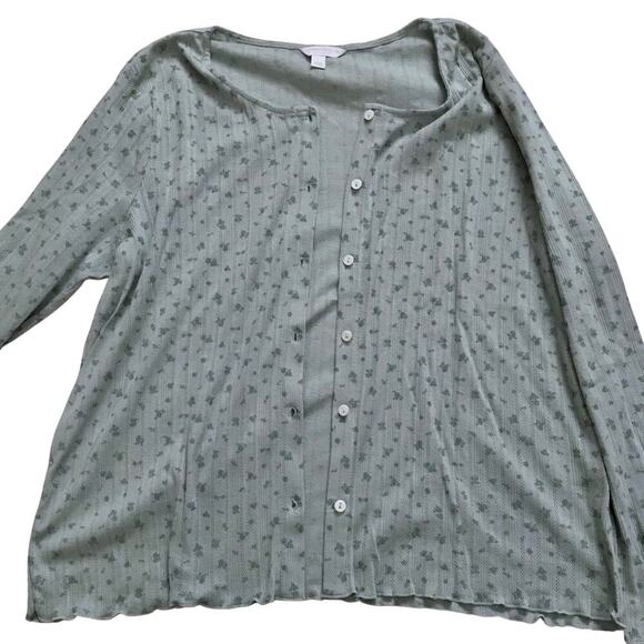 Charter Club and Alfani New Button Front Sleepwear Tops Women L - Picture 6 of 14